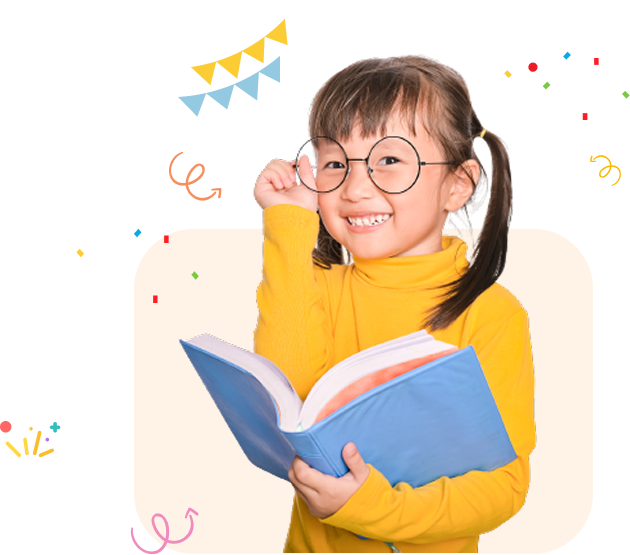 Happy student with book